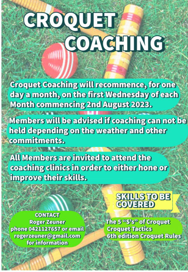 Coaching 1st wed of month  2023